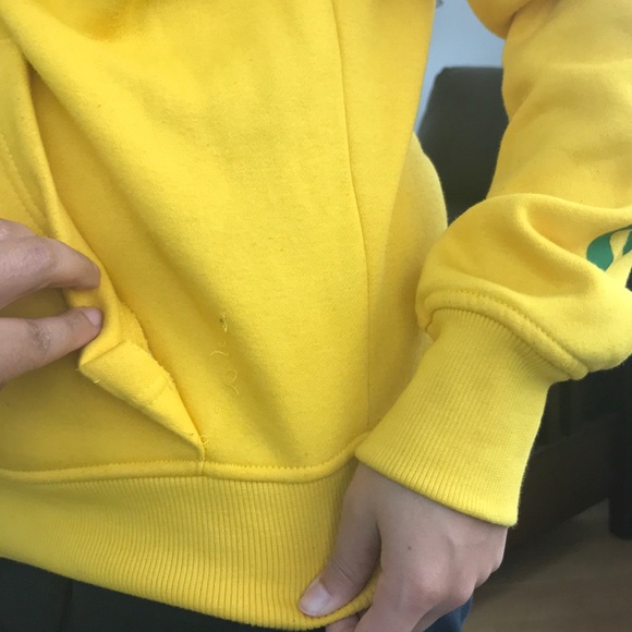 Chinatown Yellow Thank You Size Small Hoodie - Picture 5 of 6